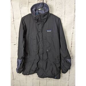 Patagonia Vintage 90s Shelled Synchilla Black Lightweight Jacket Mens S Small US